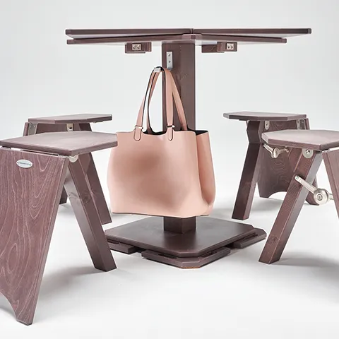 Apericovid | Tavolo Kubo dettaglio ganci thumb